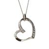 [Melody Accessories] Made In Japan Open Heart Long Necklace Large OP-135 (Silver)