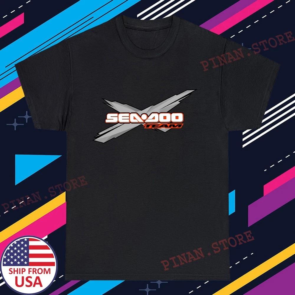 Sea Doo Team Ski Snowmobile Men s Black Size S-5XL L