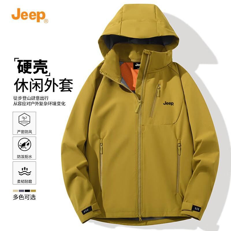 

JEEP Men s Hardshell Hooded Outdoor Jacket 3XL
