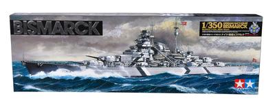 Tamiya Ship Series German Navy Battleship Bismarck Plastic Model 78013 1/350 No.13