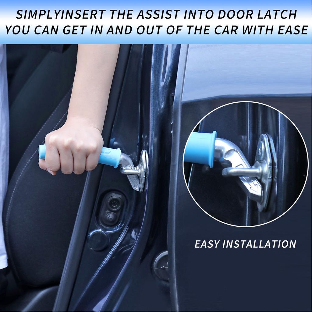 2 Pack Car Door Handle Supports Up To 450lbs Comfortable Grip Portable Assist Grab Handle for Elderly