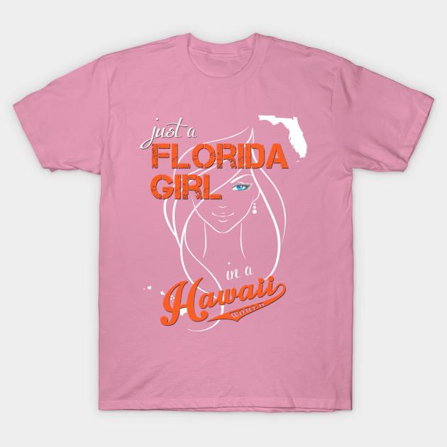 T Shirt Women Florida Hawaii Harajuku Print Kawaii Tshirt Summer Short Sleeve Female T-Shirt Top Tee
