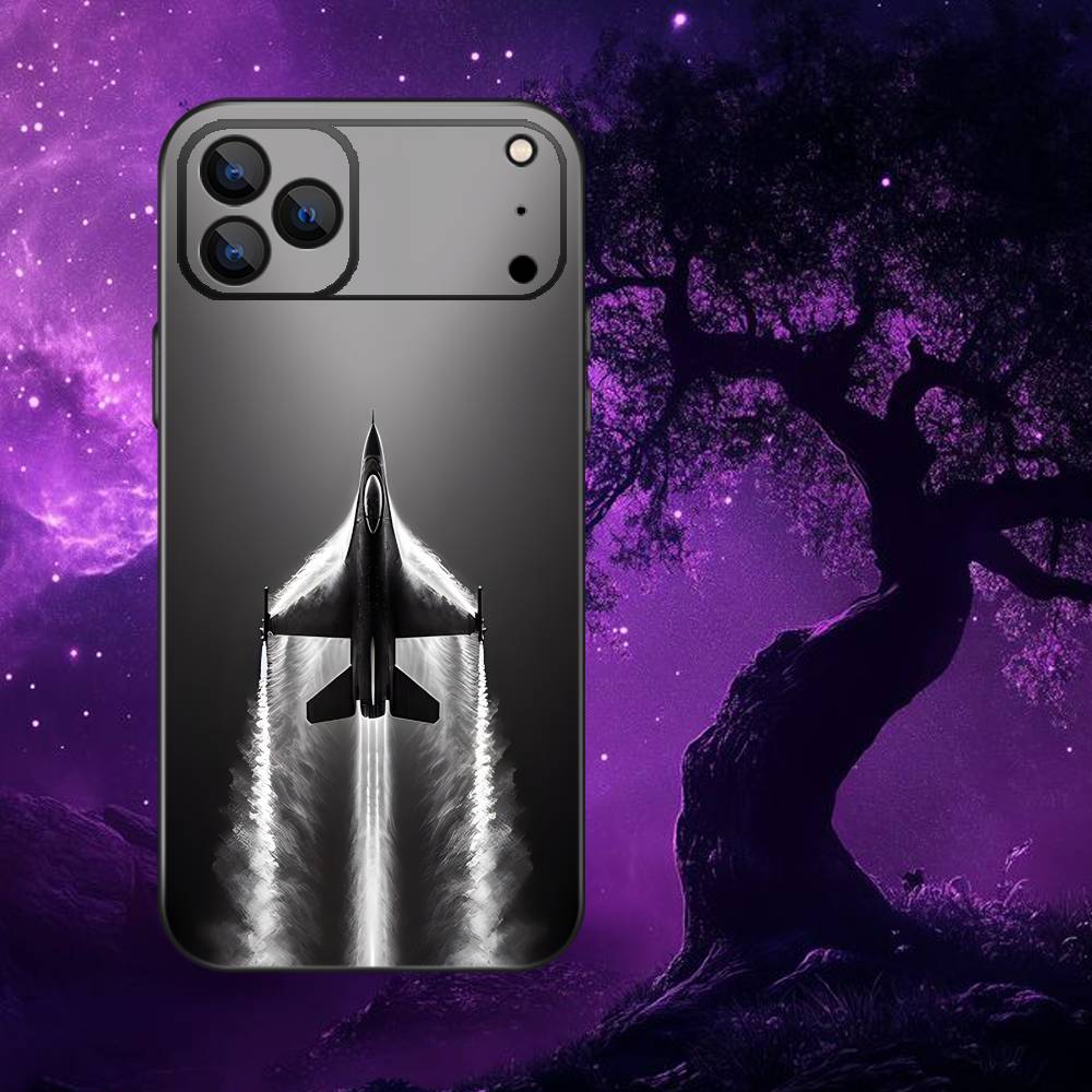 

Fighter Plane F-F-22 S-SU-57 Phone Case For iPhone 17,16,15,14,13,12,11,Pro,Max,Plus,E,SE4,Air,Mini Black Soft Funda iPhone13