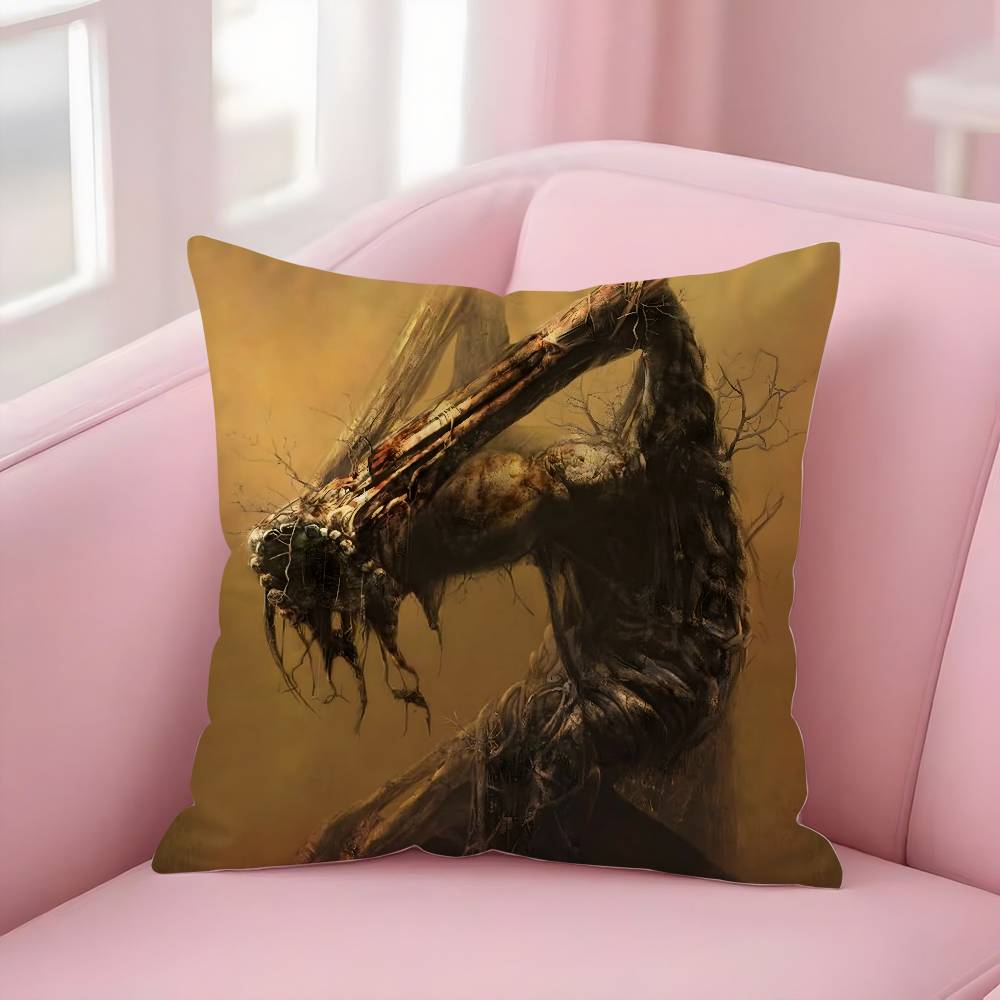 Hot Art Z-Zdzislaw BeksinskiS Pillow Case Soft Plush Fabric Double Sided Print Decorative Home Living Room Gift Cushion
