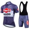 Alpecin Cycling Jersey Bib Shorts Set Men Women Breathable Quick Dry Bike Riding Outfit Team Edition