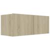 Vidaxl 2-Cz. TV Cabinet Set, Sonoma Oak, Wood-Based Material