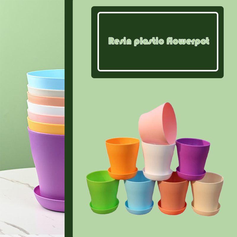 Pot Open Flower Pp Resin Plastic Flower Pot Balcony Greenery Gardening Succulent