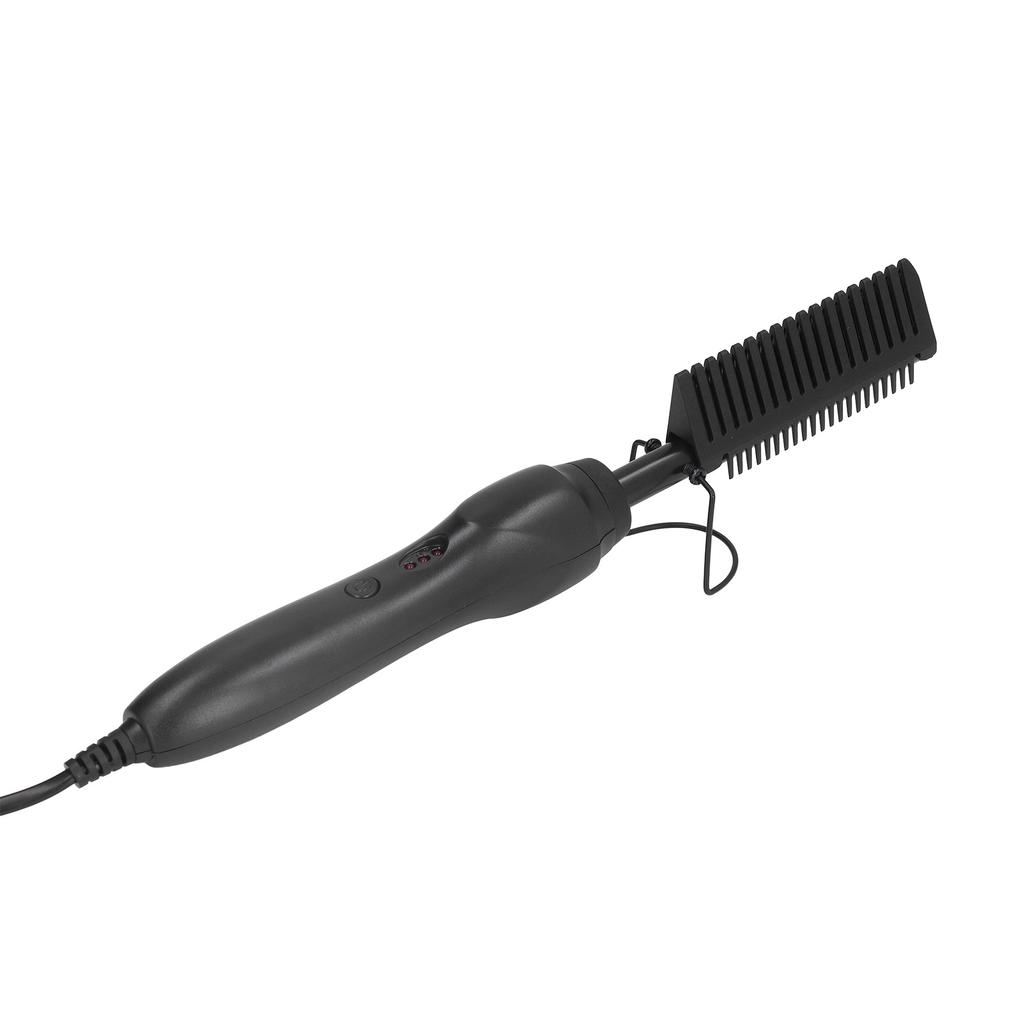 Hot Comb Electric Aluminum Alloy Material 3 Level Adjustment 60 Seconds Heating Electric Pressing Comb 120‑240VUS Plug
