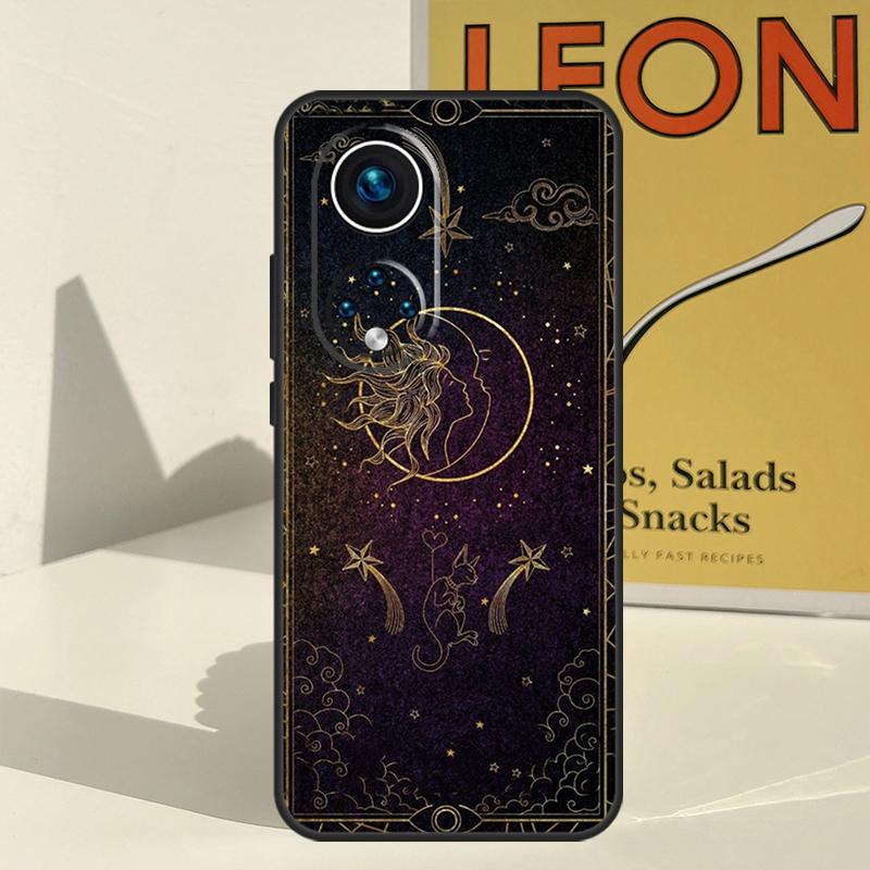 Crescent Moon Sun Case For Honor X8a X8b X9b X9a X8 X9 X9c 50 70 90 Lite Honor 200 Lite Magic 5 6 7 Pro Cover
