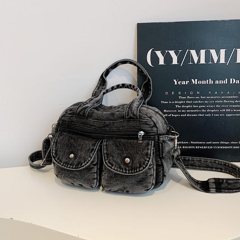 Borsa a tracolla casual alla moda da donna Borsa a spalla in denim di alta qualità Borsa tote di grande capacità Borse a mano multifunzionali da donna