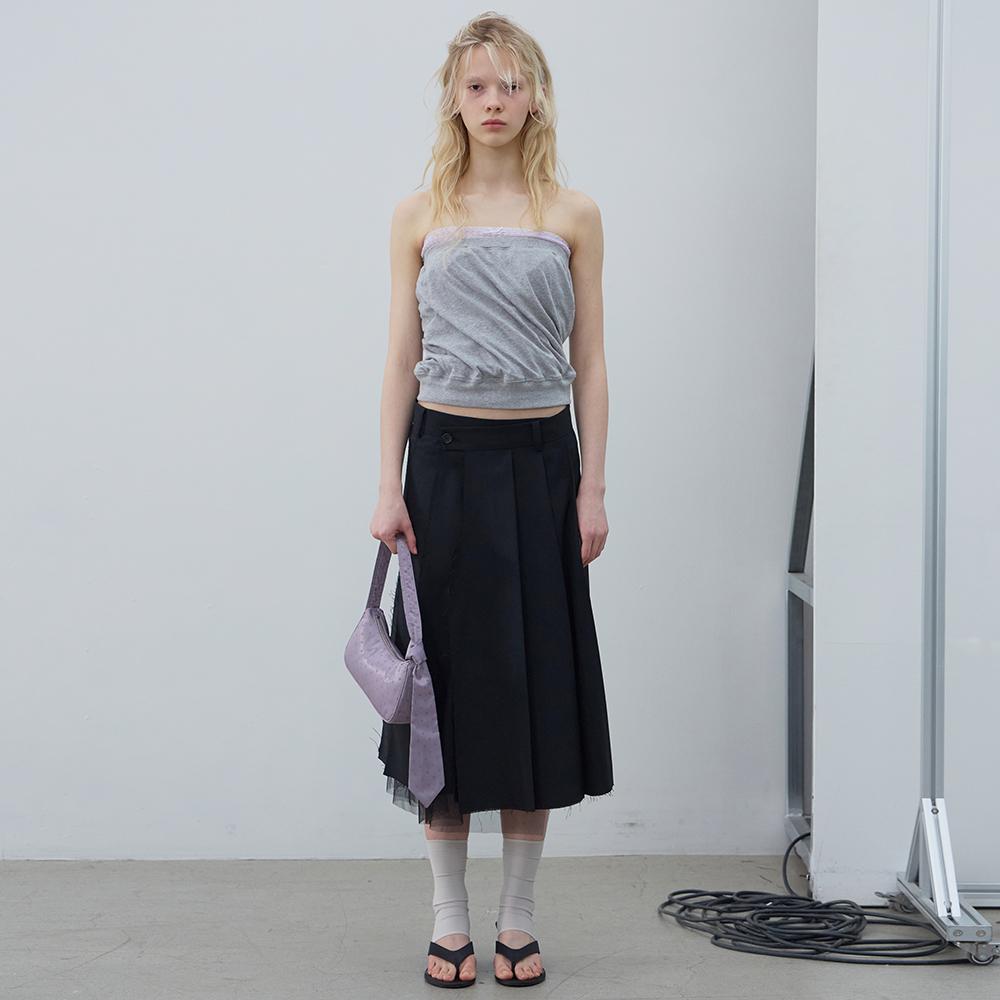 Lcdc Tm Tailored Sheer Pleats Skirt (Black)
