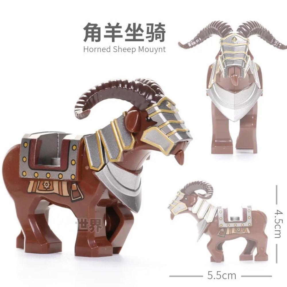 The Zoo Animal Crossing African Elephants Camel Deer Cages Building Blocks Mini Action Figure Bricks Toys