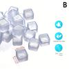 24 Pezzi/Set Cubetti di Ghiaccio Riutilizzabili per Whisky Pietre Resistenti all'Usura Estive Cubetti di Ghiaccio per Whisky Accessori in Plastica