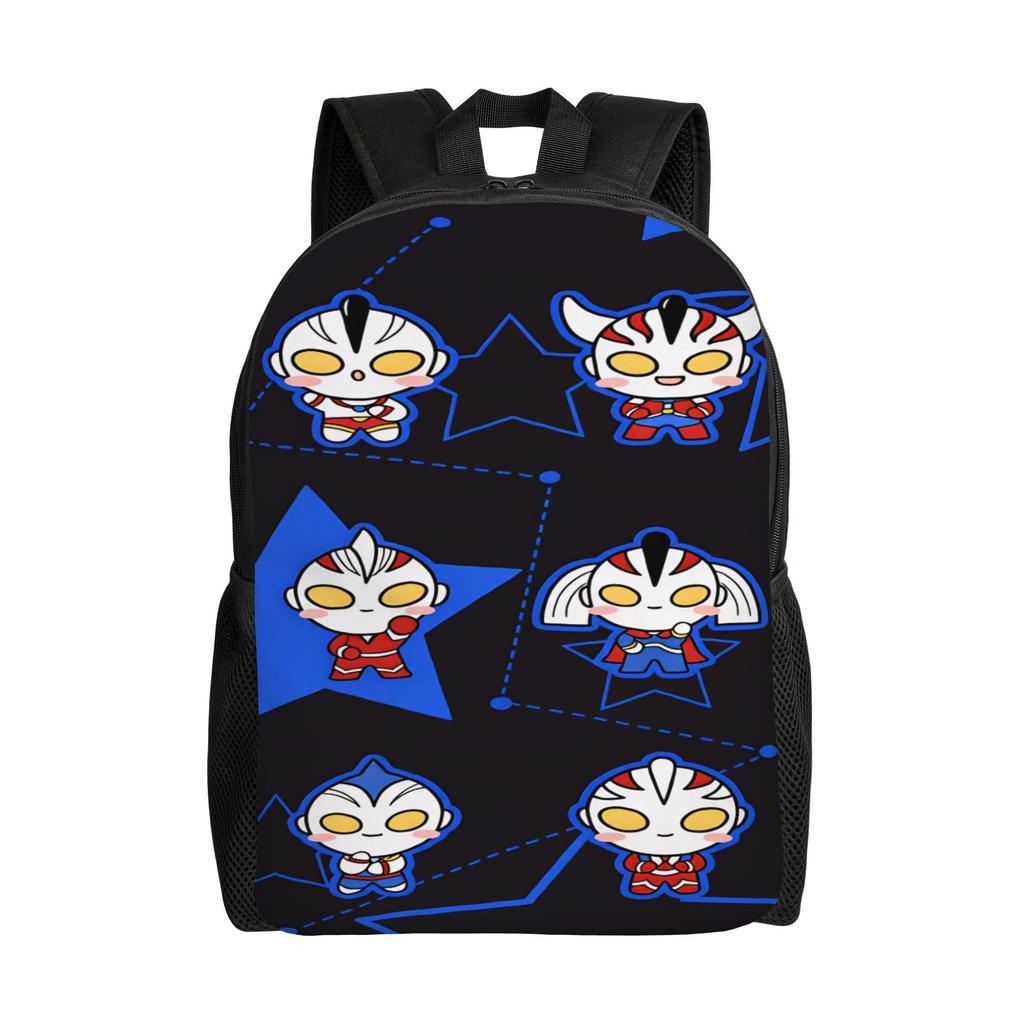 Ultramans Backpack Male Polyester Cycling Backpacks Pattern Novelty High School Bags Rucksack