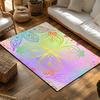 Unique Abstract Area Rug Washable Non-Slip Floor Mat Home Decor Living Room Bedroom Carpet Modern Art Design Indoor Outdoor Rug