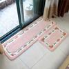 Rectangular Pastoral Bedside Rug - Water-Absorbing, Non-Slip Bathroom & Toilet Mat