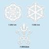 Christmas Cookie Cutter Xmas Snowflakes Santa Claus Fondant Biscuit Embossing Mold DIY Plastic Pastry Baking Mould Kitchen Tools
