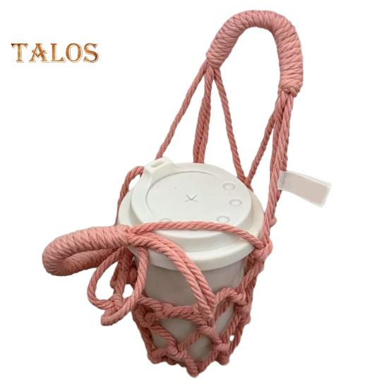 

Сумка-слинг ручной работы, многоразовый держатель для кофейных чашек, переноска для холодного заваривания чая, декоративные чехлы для чашек с водой E