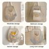 3pcs Canvas Hanging Storage Bags - Wall Mounted,Dormitory Storage Bags|Wall Mounted Bags | Clothing Storage Bags