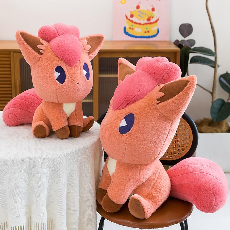 Q Version of the Six-tailed Red Fox Doll Pet Pokémon Series Plush Doll