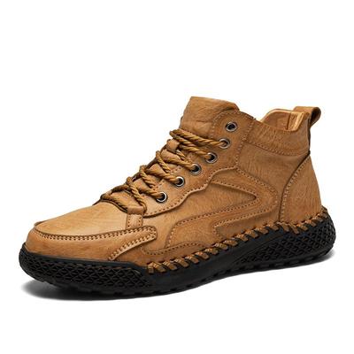 Stivali in Pelle Scamosciata Spaccata Fatti a Mano Scarpe da Uomo Stivaletti Comodi da Uomo Scarpe Casual Scarpe da Lavoro da Esterno