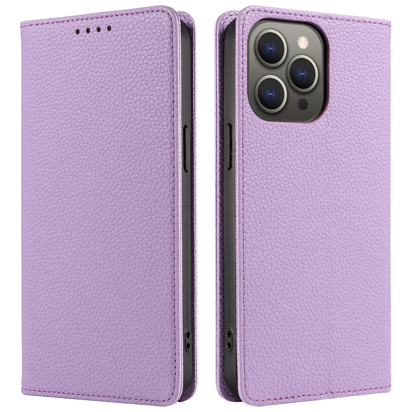 For iPhone 16 Pro Case RFID Blocking Strong Magnetic Leather Wallet Phone Cover C