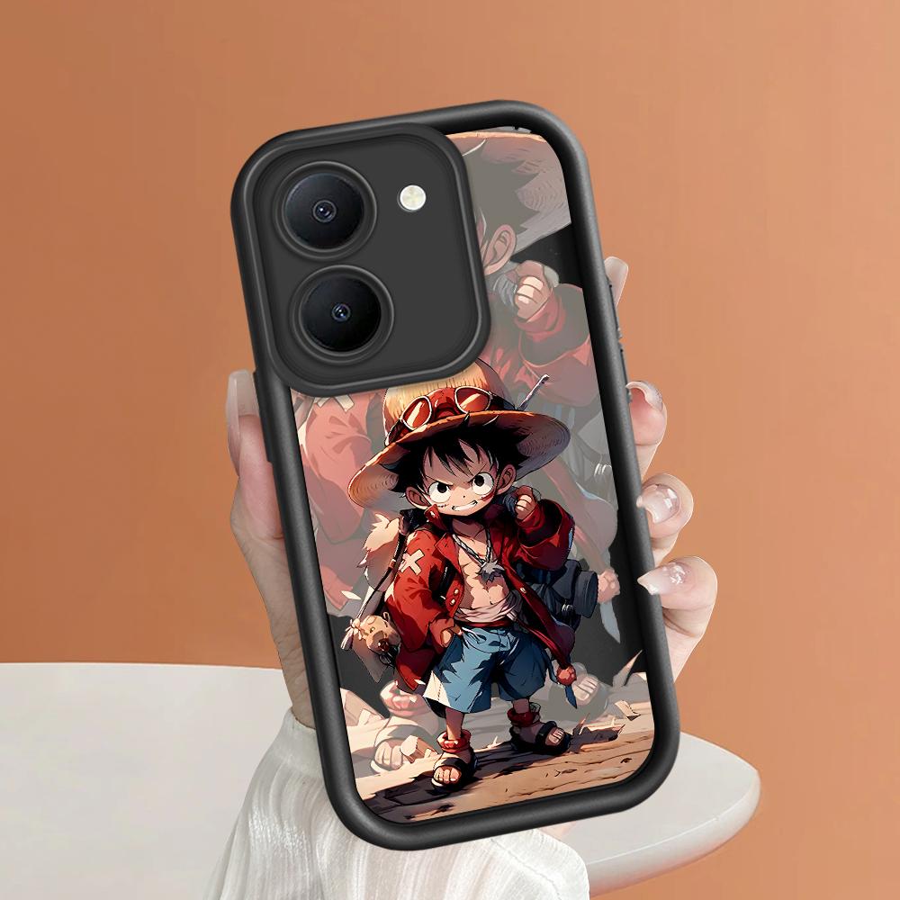 Soft Silicone Square Ladders Cartoon Pattern Full Cover Camera Protection Shockproof Case for iPhone Infinix Tecno Vivo