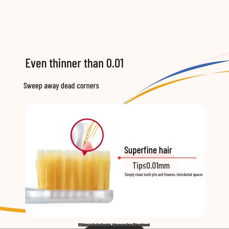 Huibashi Pro Wide Head Toothbrush, Ultra Soft, 4-Pack