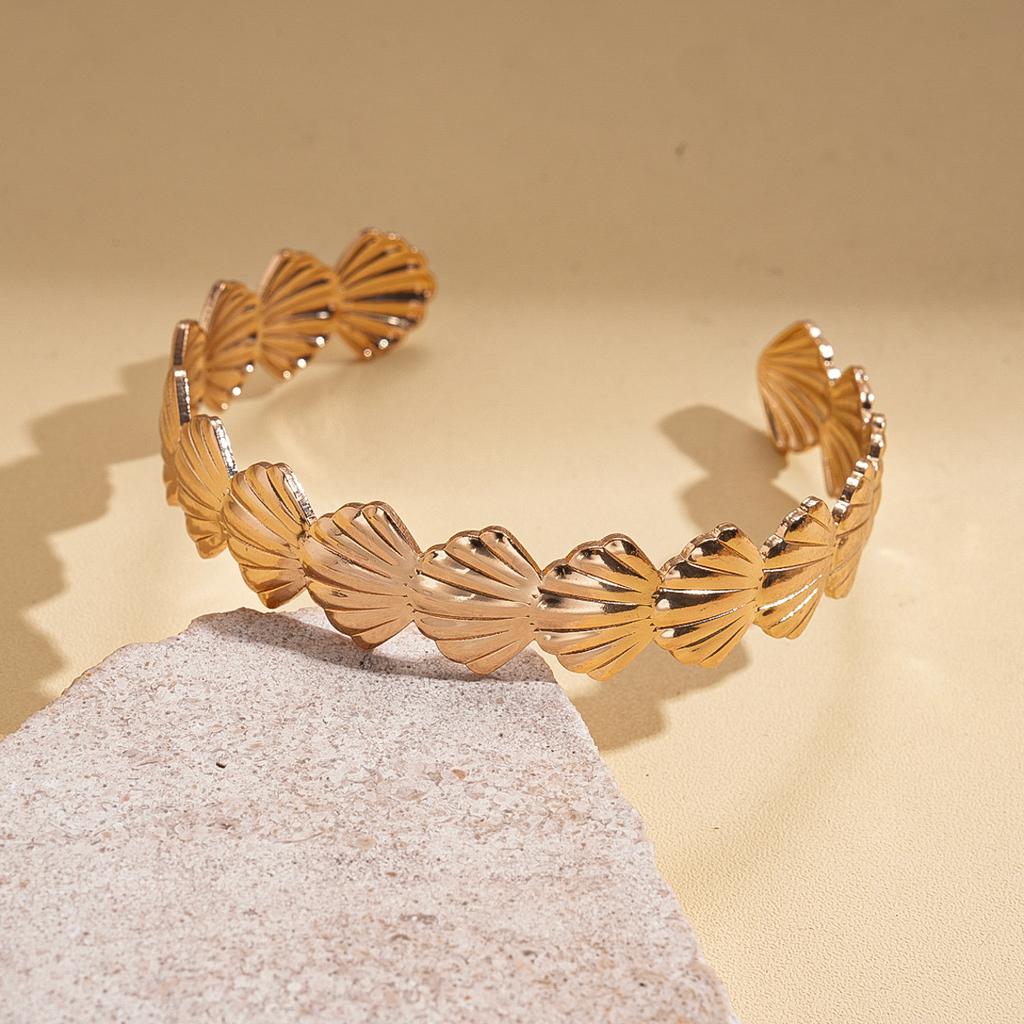 Shell Conch Turtle Starfish Coconut Open Bracelet Metal Vacation Wind Niche Premium Jewelry