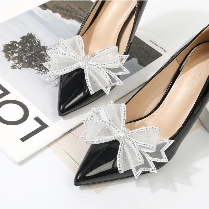 1ks Lesklé mašle Ozdoby na boty Klipy Svatební boty Vysoký podpatek Kamínkový přívěsek Sponky Odnímatelné doplňky k botám