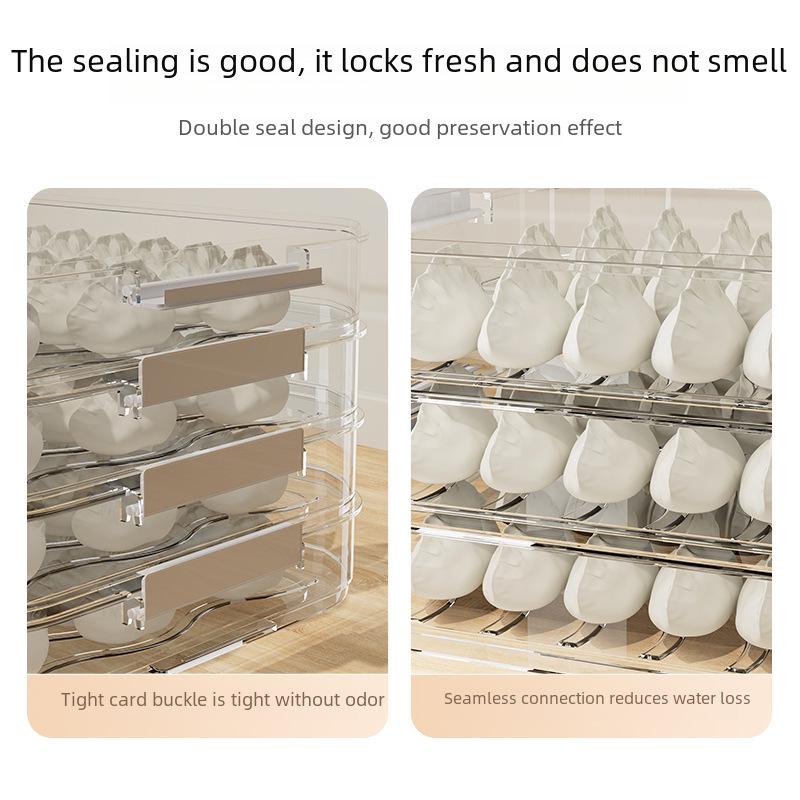 Knödel-Box: Lebensmittelechte Küchenaufbewahrung für Wontons und Tiefkühlprodukte