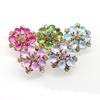 5Pcs/Lot Water Droplet Metal Handmade Sewing Water Diamond Double Button DIY Clothing Decoration Flower Plate Buckle