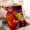 Funny Cartoon Fanart Cute D-Digital C-Circus Flannel Warm Soft Plush Blanket for Sofa Living Room Hogar Bedroom Travel Gift Home