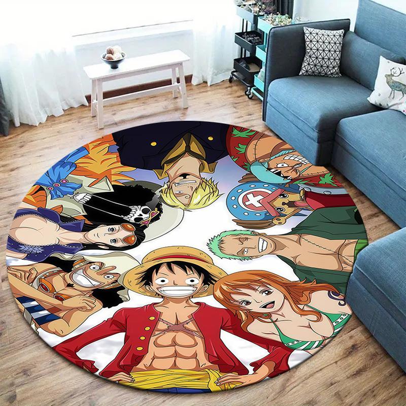One Piece Round Area Rug Carpet Rug For Living Room Bedroom Sofa Playroom Decor Nonslip Floor Mat