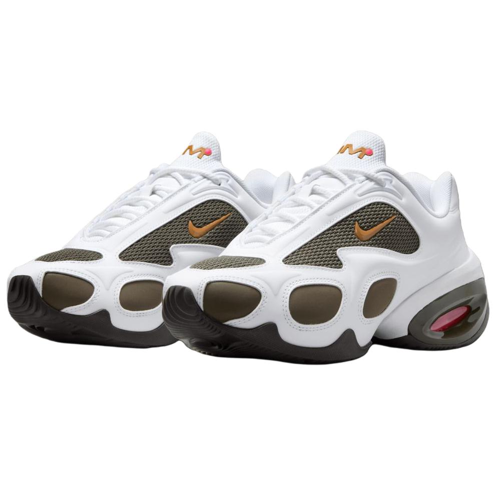 Nike Veneda Carter x Air Max Muse Hvit Cargo Khaki Damesneakers Hyper-Rosa Fløyel-Brun Metallisk-Sølv HV9928-100