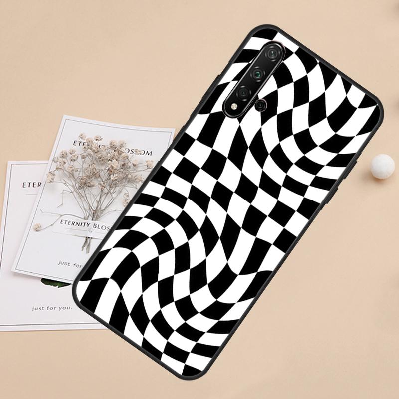 Crazy Checkered For Huawei Nova 10 9 SE 3i 7i 8i 11i 12i Y60 Y61 Y70 Y72 Y73 Y90 Y91 P20 P40 P30 Lite Case