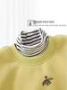 Kids' High-Neck Fleece Sweatshirt: Autumn/Winter Layered Style for Toddlers & Older Children