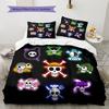 Set Copripiumino Trapuntato con Fantasia Cartone Animato Federa Decorazione per la Casa Regalo di Compleanno (1 * copripiumino + 2 * federa, senza nucleo)