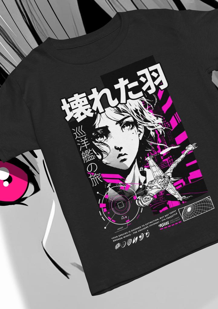 Anime Girl T-Shirt,japanese Manga Aesthetic Tee,kawaii Streetwear Shirt,otaku Gift,soft Unisex Graphic Tee