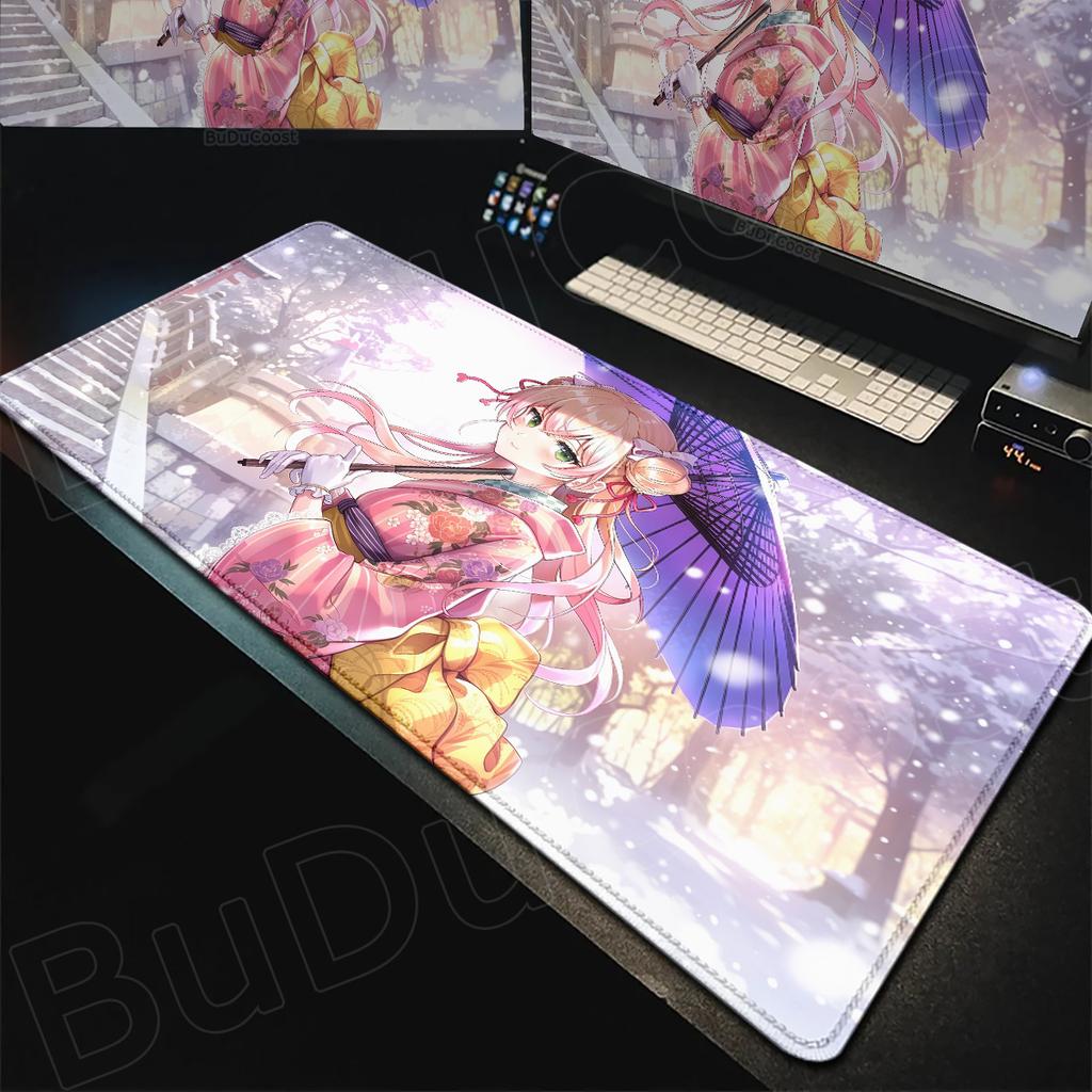 Hololive Kawaii Girl Momosuzu Nene Mousepad Large Laptop Office Rubber Cabinet Desktop Carpet XXL Non-slip Computer Keyboard Mat
