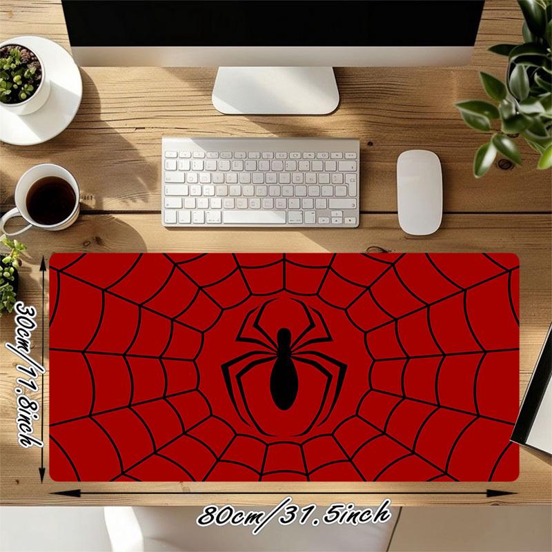 1PC spiderman web Oversized Mouse Pad - Non-Slip Rubber Base Perfect for Office School Esports Home Decor Desk Mat 250A