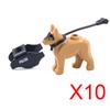 SWAT Spezialeinheit Bausteine Abrissanzug UNPKF Barett Weste Schild Waffen Kiste Pistole Raketenwerfer Polizeihund Bausteine Spielzeug