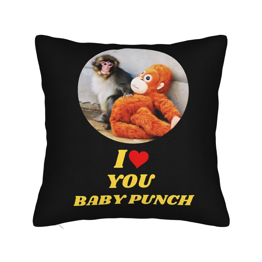 Punch Monkey Pillow Case  Cute Funny Pillow Cover Soft Pillowcases For Sofa Bedroom Home Decor