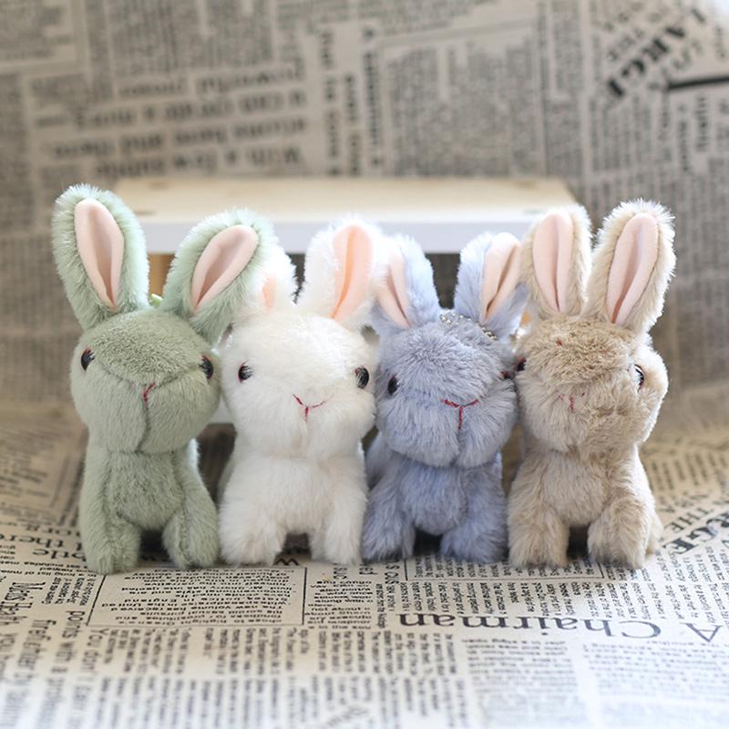 1Pcs Easter Bunny Rabbits Simulation Soft Fur Color Starry Sky Color Cute Bunny Children Plush Interactive Animal