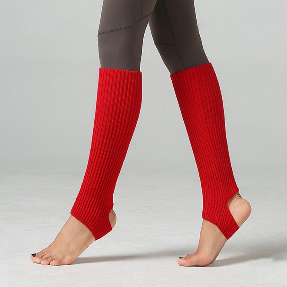 Long Section Ballet Leg Warmers Foot Covers Ballet Knitted Socks Latin Socks  Gym Fitness