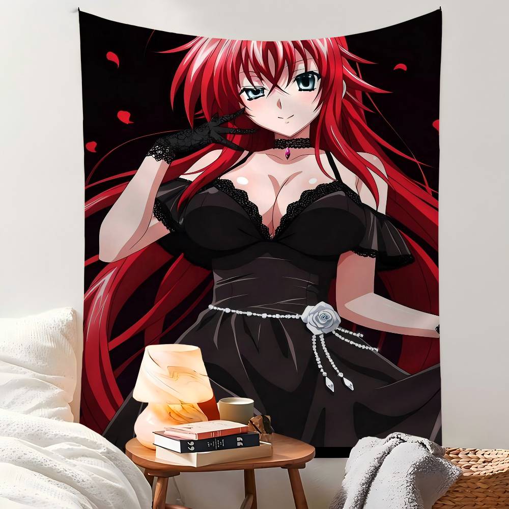 Anime High School DxD DIY Sticky Colorful Tapestry Wall Hanging Bohemian Wall Tapestries Mandala Wall Art Decor