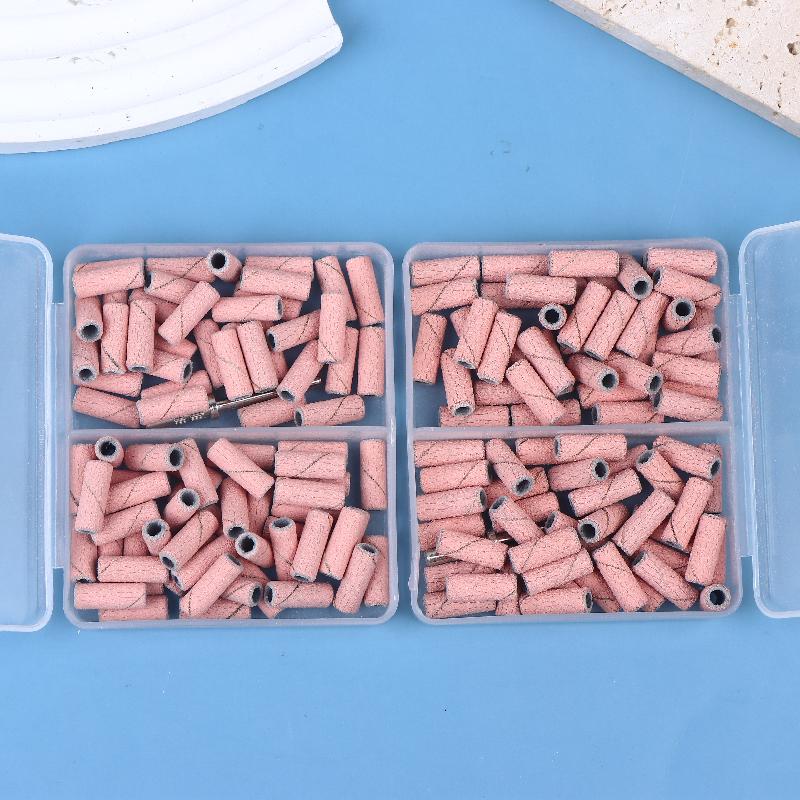 3.1Mm 80Pcs Mini Nail Sanding Bands Electric Machine Nail Drill Bits Acrylic Polish Remover Files Nails Accessory Tool