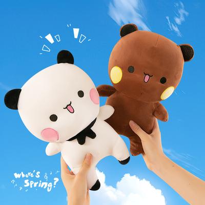 Cute Bubu and El Plush Toys Cartoon Panda Doll Soft Pillow Series Kawaii Plush Doll Room Decoration Children's Gift