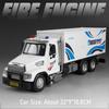 1:32 Alloy Fire Engineering Vehicle Series Model Diecast Car Toys Water Truck Doors Opened Rubber Tires Container Festival Gifts