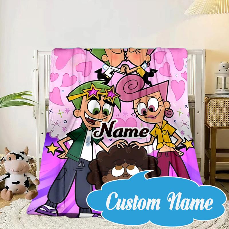 Custom Name Friendship Through Time Blanket bed sofa Blanket Flannel Blanket for Camping, Hiking, Picnic Essentials,gift for Fan family